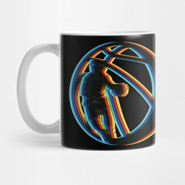 Surrealistic Magic Shadow Basketball Player by HappyGiftArt